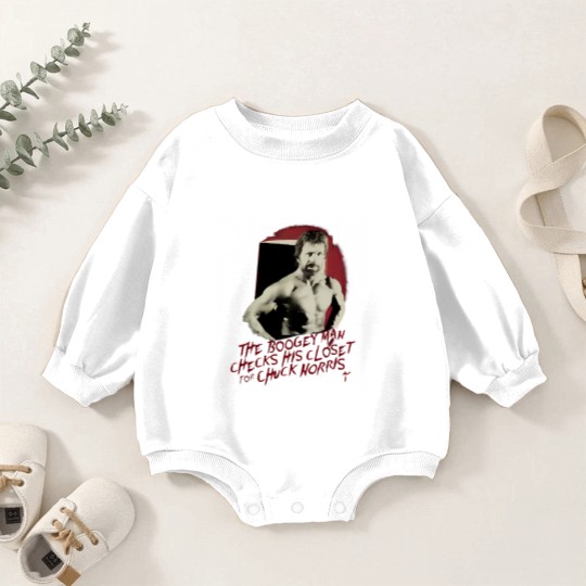 Discover Vintage Chuck Norris The Boogeyman Movie Actors Black Baby Romper Sweatshirts