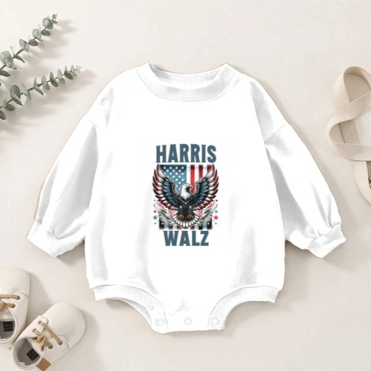 Discover Harris Walz Baby Romper Sweatshirts, Kamala Harris Walz 2024 Baby Romper Sweatshirts, Madam President Baby Romper Sweatshirts