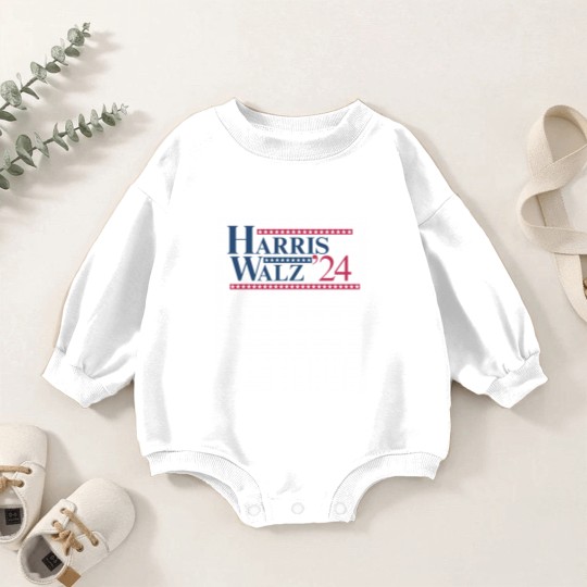 Discover Harris Walz Baby Romper Sweatshirts, Kamala Harris Walz Baby Romper Sweatshirts, Kamala Harris Rally Baby Romper Sweatshirts