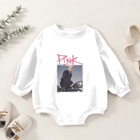 Discover Pink P!nk Bootleg Vintage Baby Romper Sweatshirts, Pink Singer Merch Baby Romper Sweatshirts, Pink On Tour Graphic Baby Romper Sweatshirts