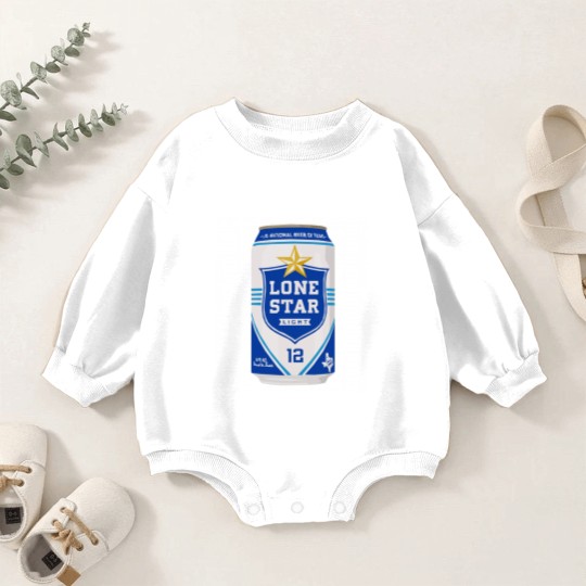 Discover Lone Star Light Can Baby Romper Sweatshirts
