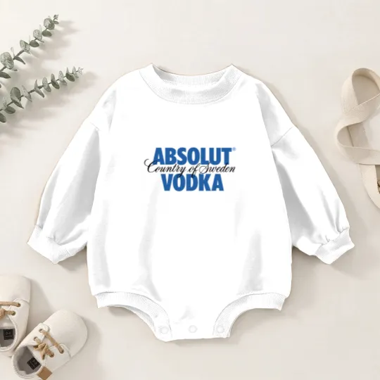 Discover Absolut Vodka Logo Baby Romper Sweatshirts