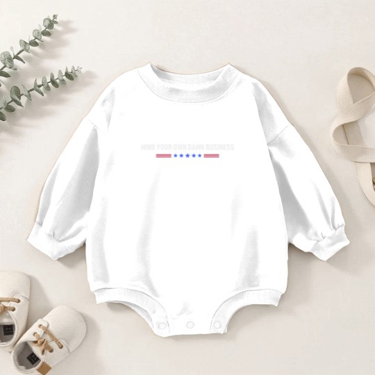 Discover Mind Your Own Damn Business Baby Romper Sweatshirts, Harris Walz Baby Romper Sweatshirts