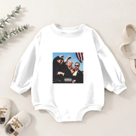 Discover TRUMP Album Cover Shooting Baby Romper Sweatshirts