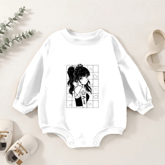 Discover Anime girl Anime girl Anime girl Baby Romper Sweatshirts