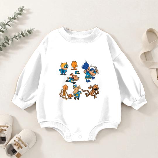 Discover Dog Man Baby Romper Sweatshirts