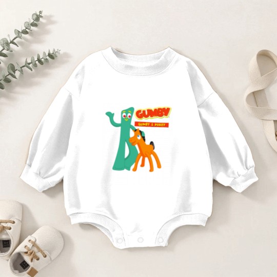 Discover Gumby and pokey Baby Romper Sweatshirts