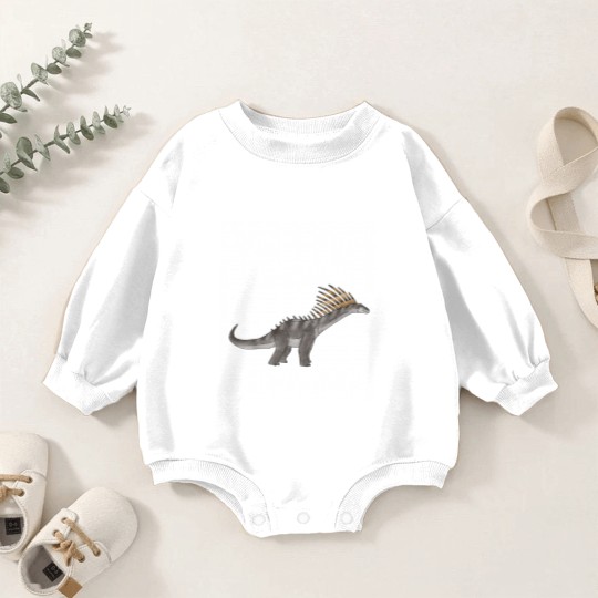 Discover Just A Girl Who Loves Amargasaurus Dinosaur Baby Romper Sweatshirts