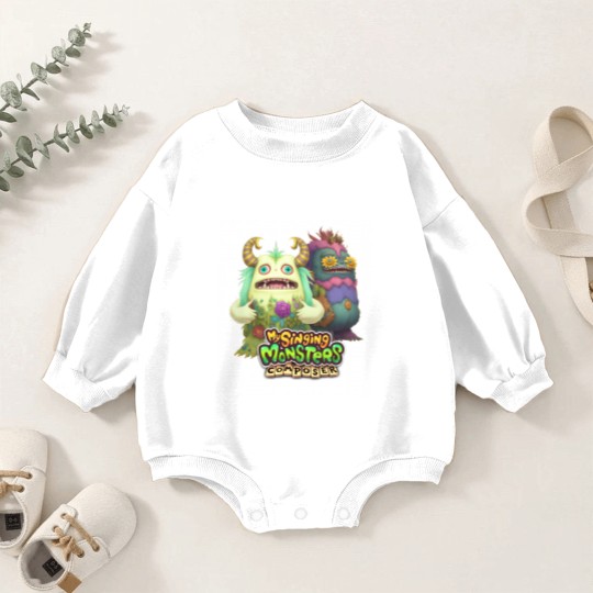 Discover my singing monsters, rare wubbox, my singing monsters monsters, my singing monsters wubbox Baby Romper Sweatshirts