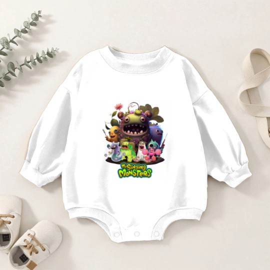 Discover my singing monsters, rare wubbox, my singing monsters monsters, my singing monsters wubbox Baby Romper Sweatshirts