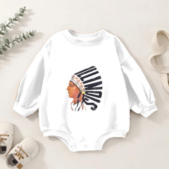 Discover Illinois Old University Baby Romper Sweatshirts