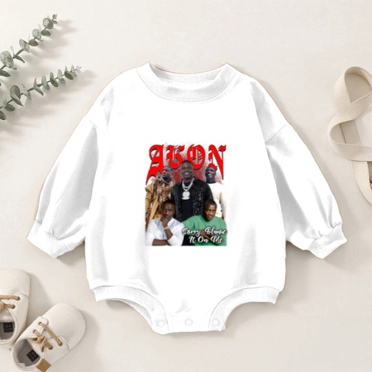 Discover Akon The Superfan Tour 2024 Baby Romper Sweatshirts