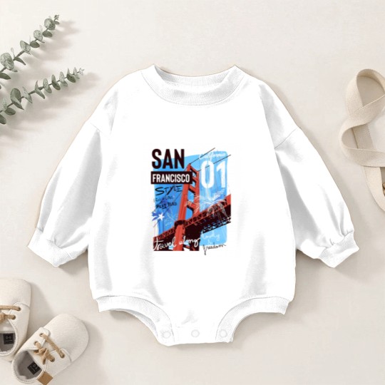 Discover SAN FRANCISCO Baby Romper Sweatshirts