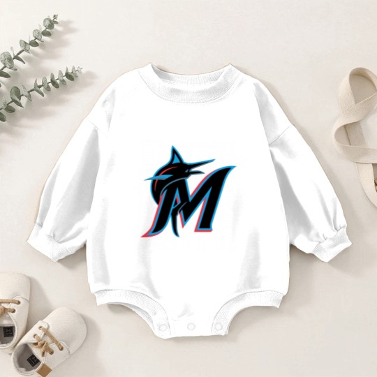 Discover The Miami Marlins Baseball Team Baby Romper Sweatshirts