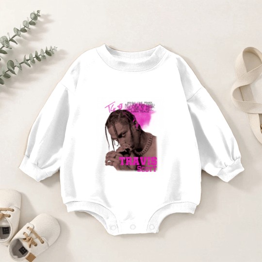 Discover Vintage Travis Baby Romper Sweatshirts, Retro 90s Travis Rapper Baby Romper Sweatshirts