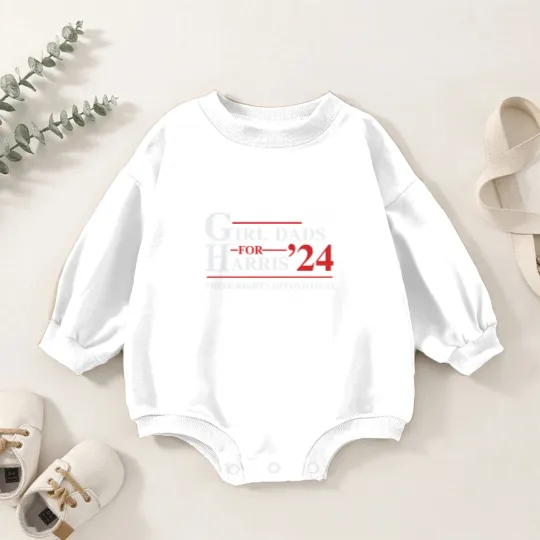 Discover Girl Dads for Harris Baby Romper Sweatshirts
