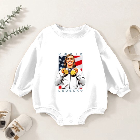 Discover Katie Ledecky The Hero - Athlete - Baby Romper Sweatshirts