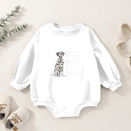 Discover Dalmatian Pet Meaning Dalmatian Mom Dalmatian Dad Distressed Baby Romper Sweatshirts