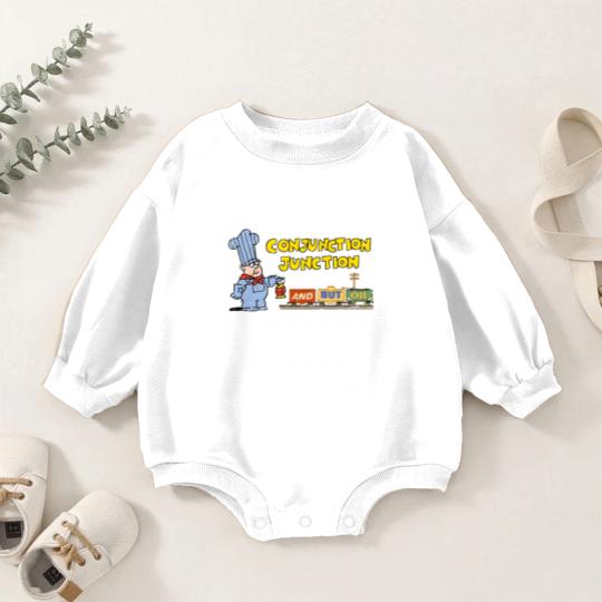 Discover Schoolhouse Rock Conjunction Junction - Conjunction Junction - Baby Romper Sweatshirts