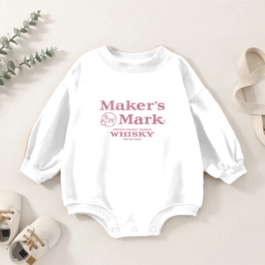 Discover Makers Mark Bourbon Pink Baby Romper Sweatshirts