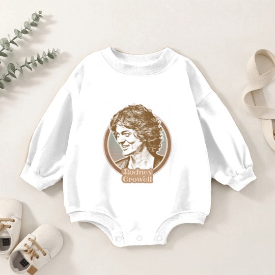 Discover Rodney Crowell //// Retro Fan Art Design - Rodney Crowell - Baby Romper Sweatshirts