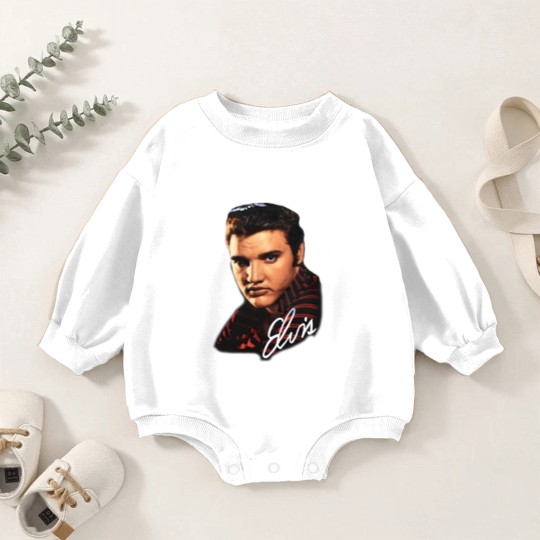 Discover Vintage Elvis Presley Baby Romper Sweatshirts 90s Band Baby Romper Sweatshirts Big Face Grail