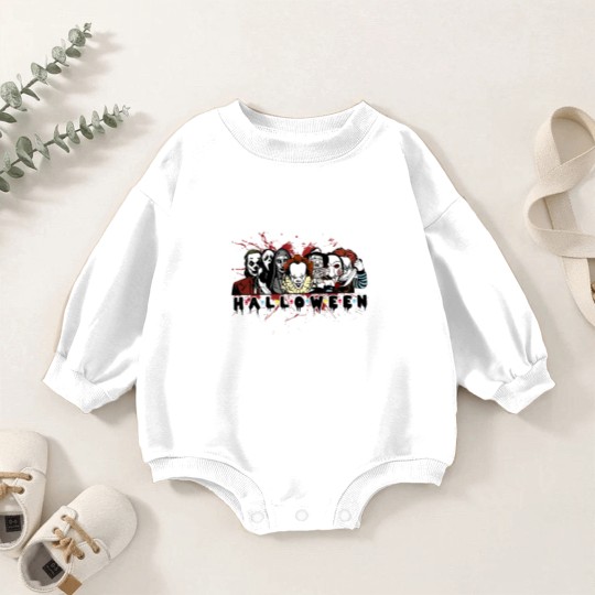 Discover Halloween Horror Baby Romper Sweatshirts, Halloween Horror Movie Baby Romper Sweatshirts, Scary Halloween Baby Romper Sweatshirts