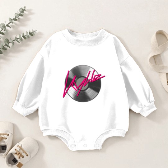 Discover Kylie Minogue  record silver Baby Romper Sweatshirts