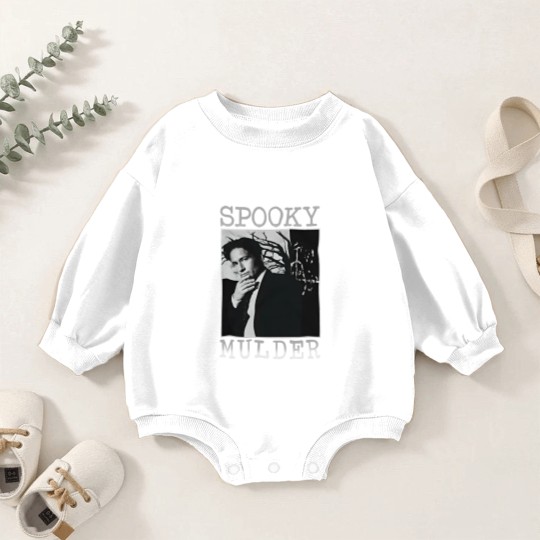 Discover The X Files Spooky Mulder Baby Romper Sweatshirts, The X Files Baby Romper Sweatshirts