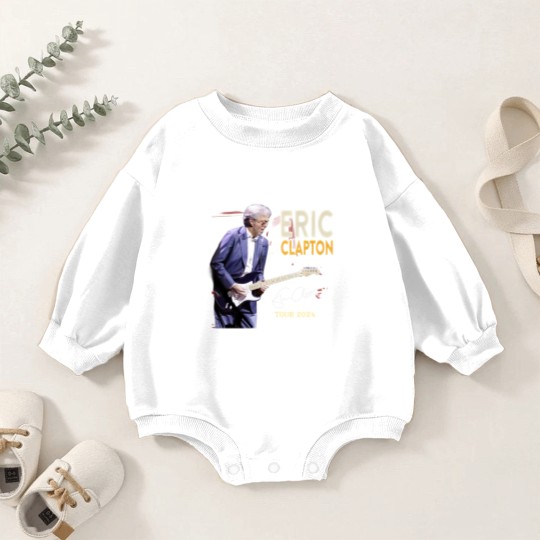 Discover Eric Clapton 2024 tour Music Black Baby Romper Sweatshirts Great Gift