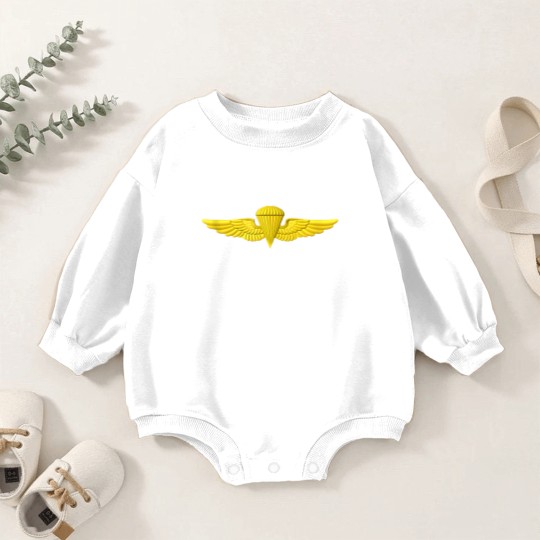 Discover Naval Parachutist Jump Wings Airborne Navy Badge Baby Romper Sweatshirts