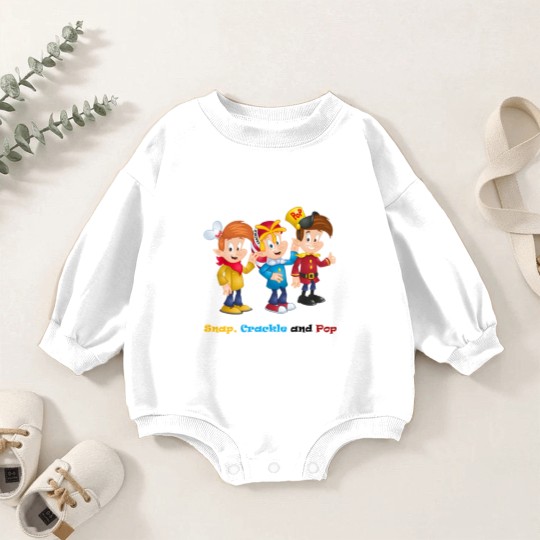 Discover Snap, Crackle and Pop Baby Romper Sweatshirts