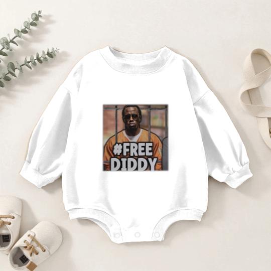 Discover Free Diddy Baby Romper Sweatshirts #freediddy Baby Romper Sweatshirts P Diddy Rapper Baby Romper Sweatshirts