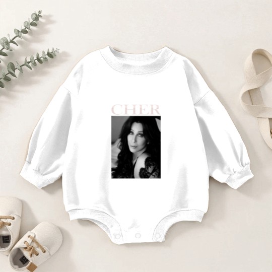Discover Vintage Cher's Love Music Legends Live Forever - Shoop Shoop Baby Romper Sweatshirts