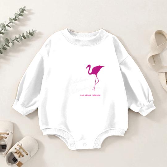 Discover flamingo hotel casino las vegas retro vintage t Baby Romper Sweatshirts