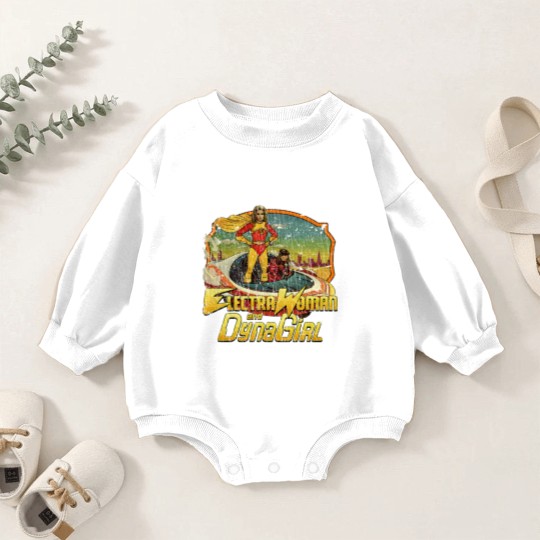 Discover Electra Woman and Dyna Girl 1976 Baby Romper Sweatshirts Baby Romper Sweatshirts
