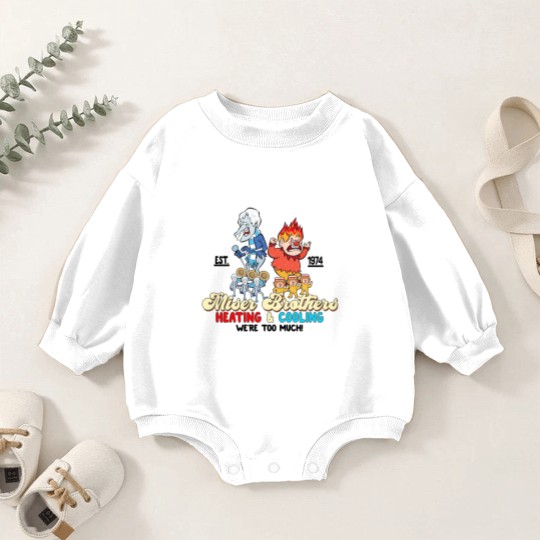 Discover Vintage Heat and Snow Misers 2023 Ugly Christmas Baby Romper Sweatshirts