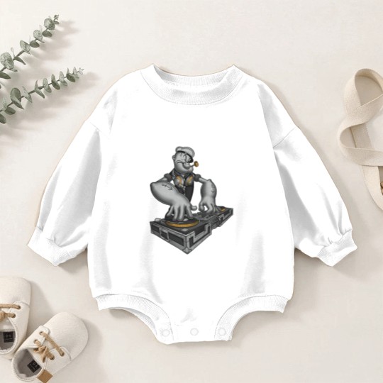 Discover DJ Popeye Baby Romper Sweatshirts