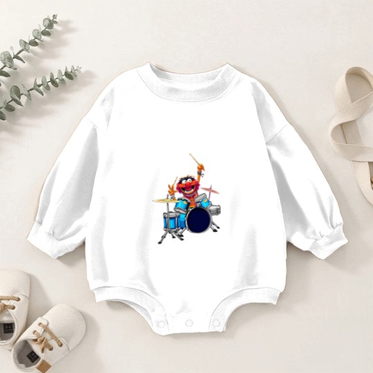 Discover The Muppet Show Animal Playing Gretsch Drums Baby Romper Sweatshirts