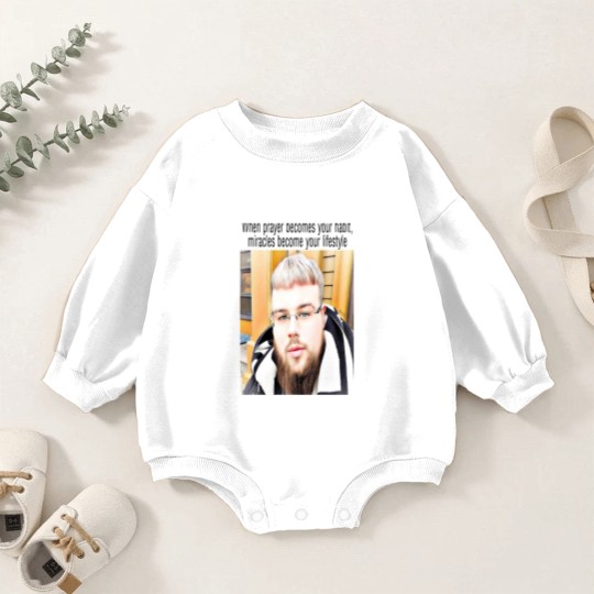 Discover (joeyy) when prayer becomes your habit, miracles become your lifestyle Long Baby Romper Sweatshirts