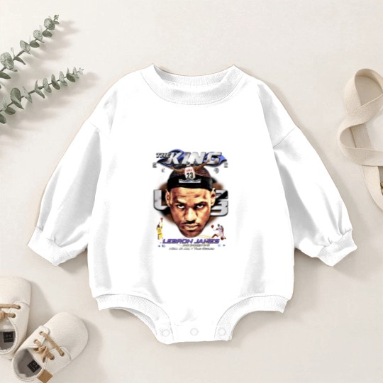 Discover Lebron James Baby Romper Sweatshirts, Basketball Baby Romper Sweatshirts, Classic 90s Graphic Baby Romper Sweatshirts