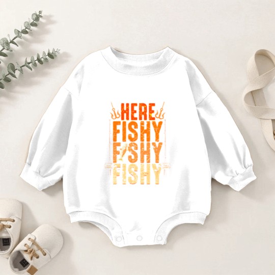 Discover Fishing Funny Fishing Baby Romper Sweatshirts