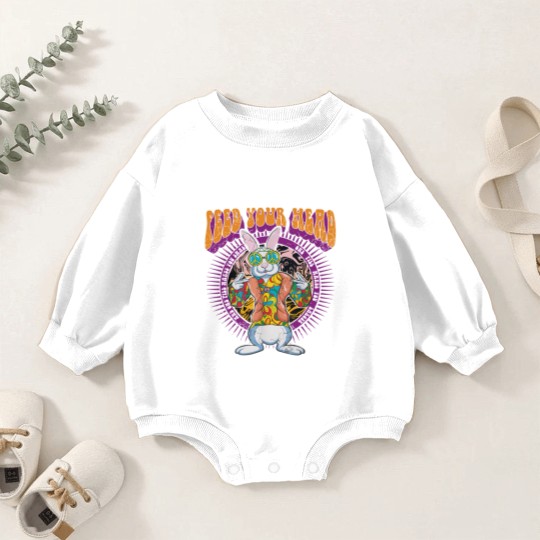 Discover WHITE RABBIT BY GRACE SLICK Baby Romper Sweatshirts