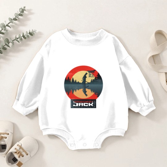 Discover Samurai Jack Fitted Scoop Baby Romper Sweatshirts