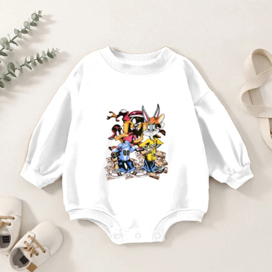 Discover Vtg Y2k Looney Toons Swap Meet Bootleg Jewels Cartoon Baby Romper Sweatshirts
