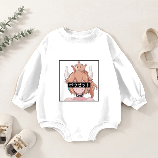 Discover Bowsette Baby Romper Sweatshirts