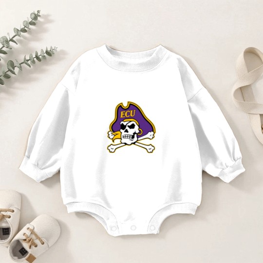 Discover East Carolina-Pirates-Logo Baby Romper Sweatshirts