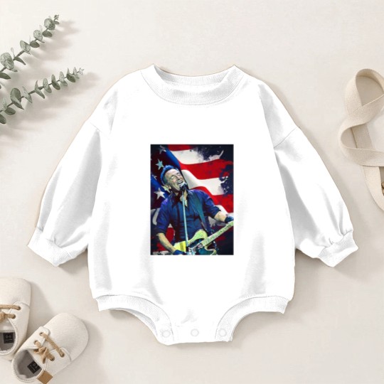Discover Bruce Springsteen Graphic Baby Romper Sweatshirts  Bruce Springsteen Baby Romper Sweatshirts Tour 2024 Baby Romper Sweatshirts