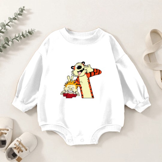 Discover calvin and hobbes, calvin and hobbes logo, calvin and hobbes merch, calvin and hobbes cartoon Baby Romper Sweatshirts