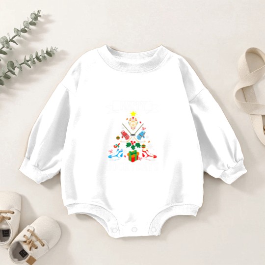 Discover Ice I Love Hockey Player Team Baby Romper Sweatshirts